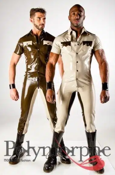 Latex Miltary Short Sleeved Shirt