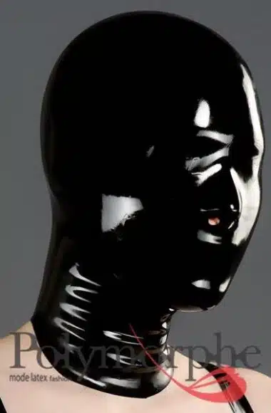 Latex Hood With Nose Holes