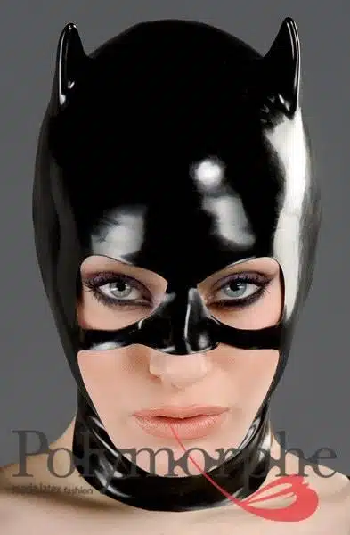 Latex Cat Women Mask
