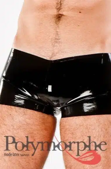 Low Waist Latex Boxer Shorts