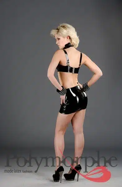 Latex Mini Skirt - Image 6