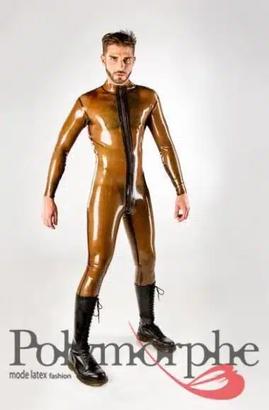 Men's Catsuit With Front Zipper