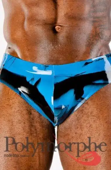 Marbled Men's Latex Brief