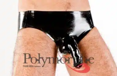 Men's Latex Brief With Penis Sheath