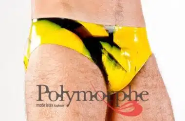 Men's Marbled Latex Jock Strap