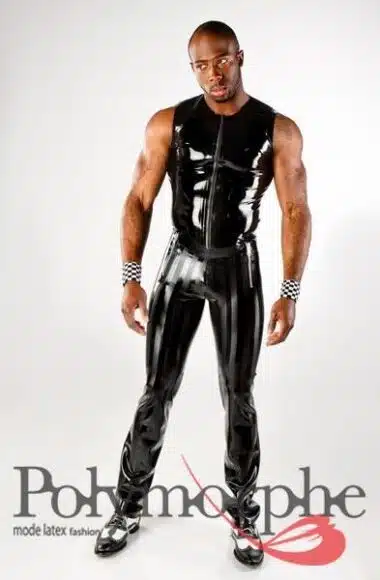 Striped Latex Sailor Pants