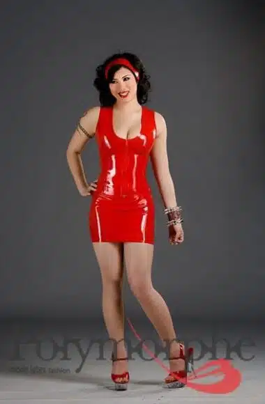 Long latex Tank Top