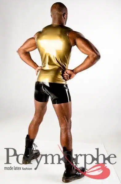 Latex Vest With Front Zipper - Image 4