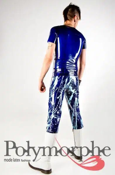 Latex T-Shirt With Front Zipper - Image 4