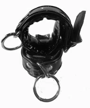 Deluxe Patent Leather Padded Ankle Cuffs