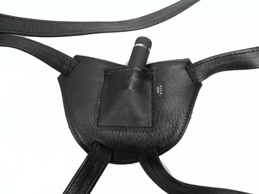 Leather Strap on Harness with Inside Bullet Pocket - Image 5