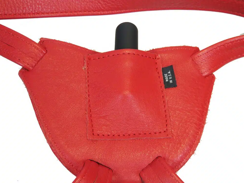 Leather Strap on Harness with Inside Bullet Pocket - Image 14