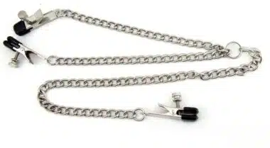 Y Style Adjustable Broad Tip Nipple Clamps With Clit Clamp
