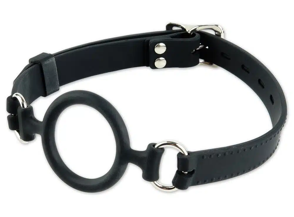Silicone O Ring Gag with Silicone Straps