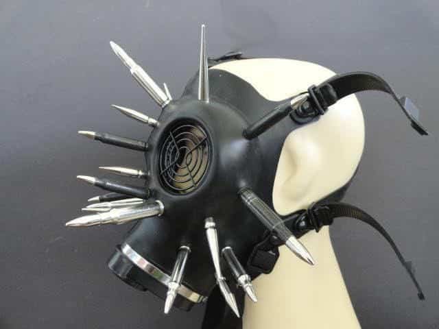 BDSM Bondage Hoods Masks Cyber Gas Mask With Dummy Bull