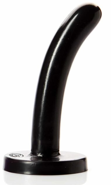 Small Silicone Silk Dildo - Black