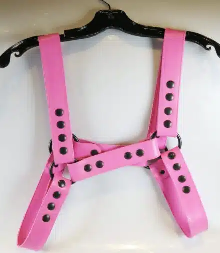 Leather Bulldog Harness with Black Snaps - Image 4