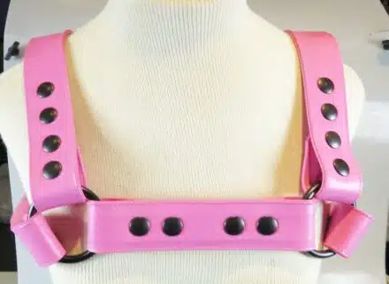 Leather Bulldog Harness with Black Snaps - Image 5