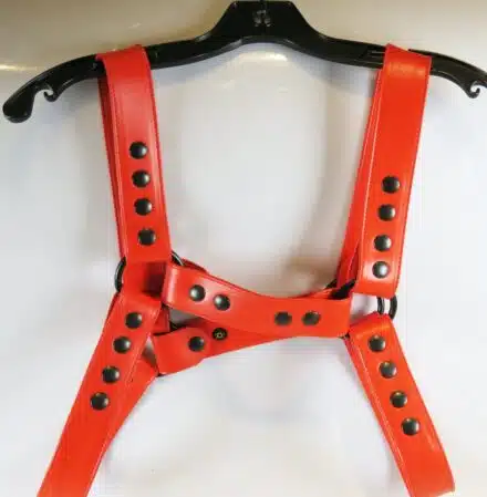 Leather Bulldog Harness with Black Snaps - Image 8