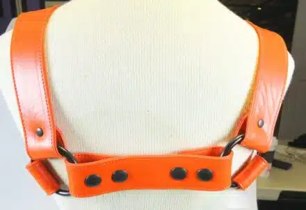 Leather Bulldog Harness with Black Snaps - Image 11