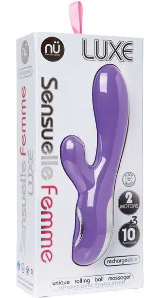 Sensuelle Femme Luxe 10 Speed Silicone Fun Rabbit Massager - Image 3