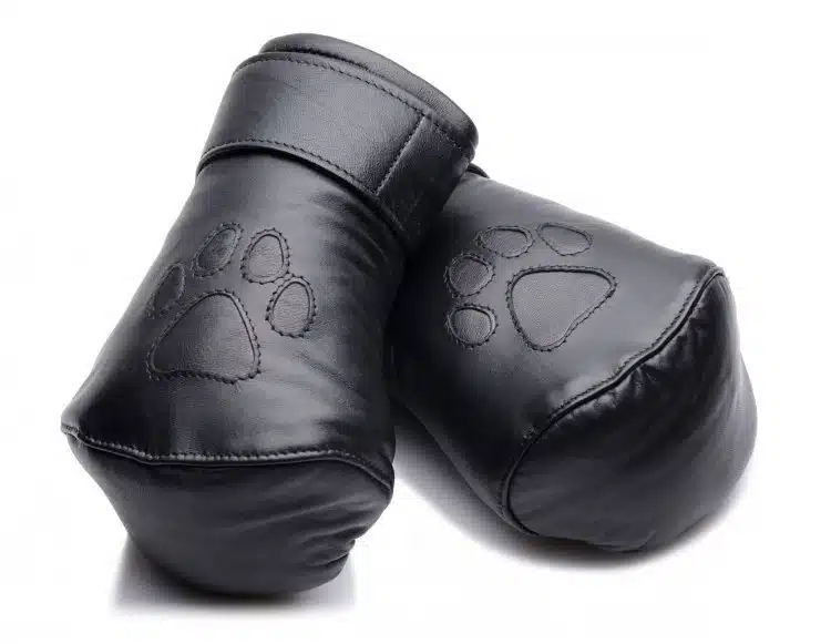 Leather Puppy Mitts - Image 2