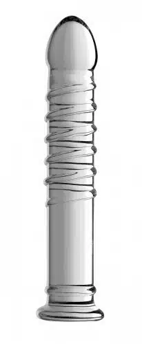 Behemoth Ribbed XL Glass Dildo