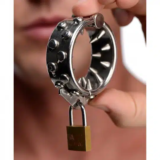 Impaler Locking CBT Ring with Spikes - Image 2