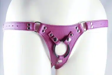 The Nicki a Deluxe Leather Strap on Harness by Aslan