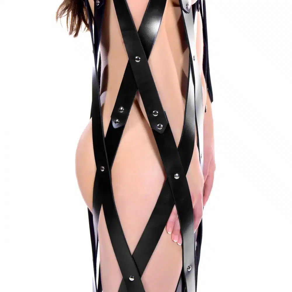 Hanging Leather Strap Cage - Image 2