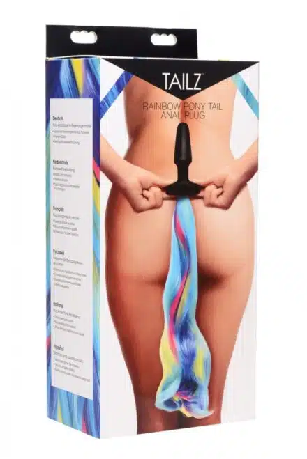 Rainbow Pony Tail Butt Plug - Image 4