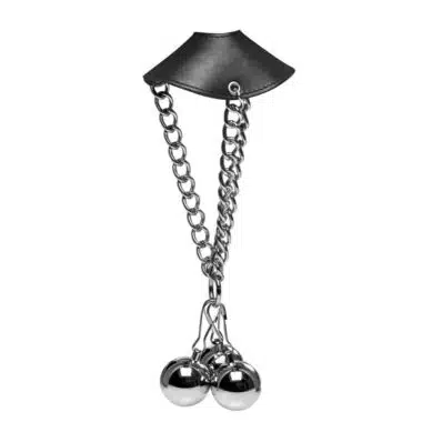Leather Parachute Ball Stretcher with Spikes and Weights
