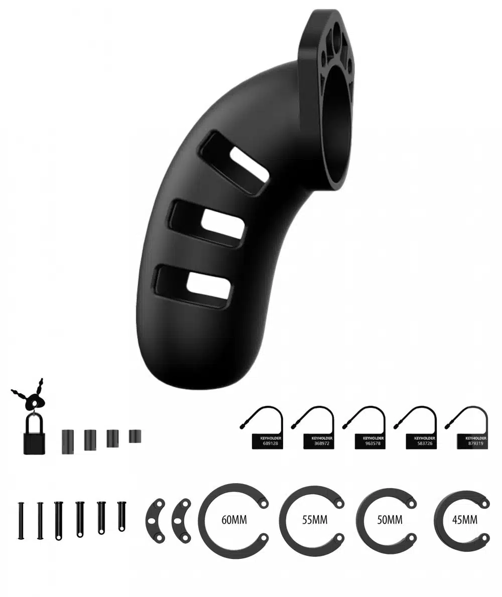 Silicone Chastity Cock Cage - Image 3