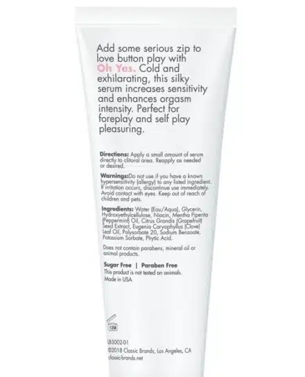 CG Oh Yes Clitoral Cooling Stimulant - Image 3