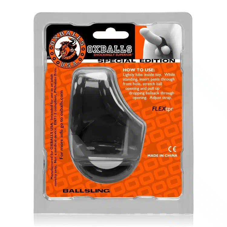 Ballsling With Ballsplitter Cockring by Oxballs - Image 6