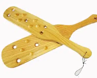 Nubby Wooden Paddle with Holes