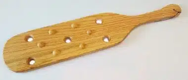 Nubby Wooden Paddle with Holes - Large