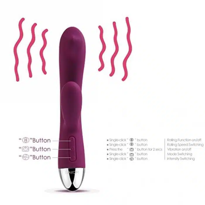 SVAKOM Trysta Dual Motor Rolling-Bead G-spot & Clitoris Vibrator - Image 6