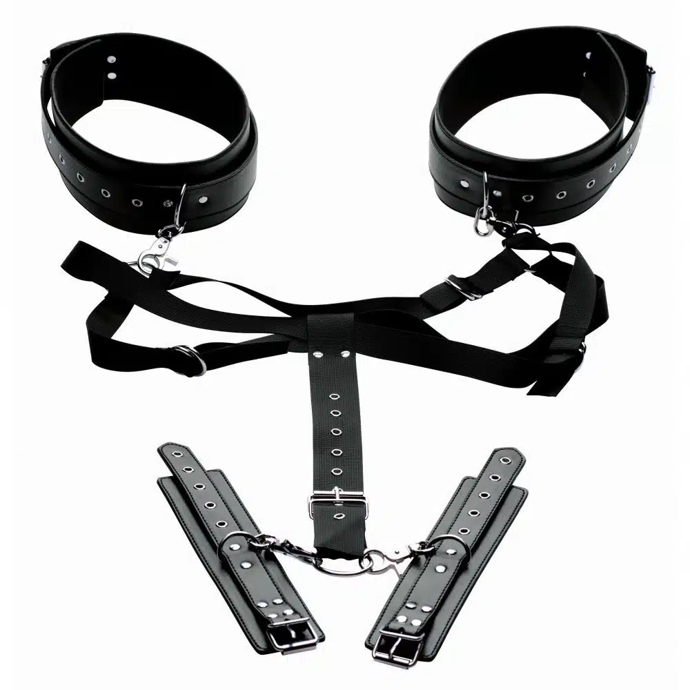 Easy Access Thigh Harness with Wrist Cuffs - Image 3