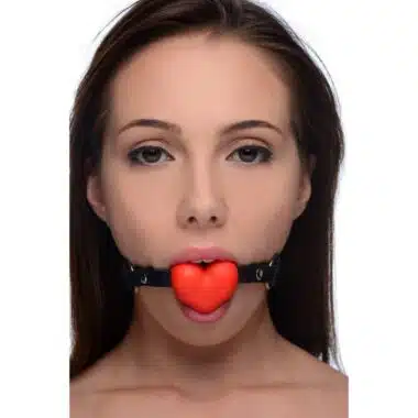 Silicone Heart Shaped Mouth Gag