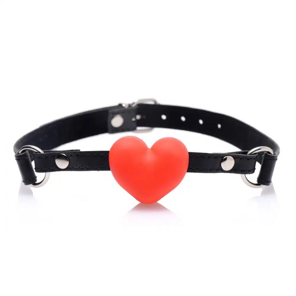 Silicone Heart Shaped Mouth Gag - Image 2