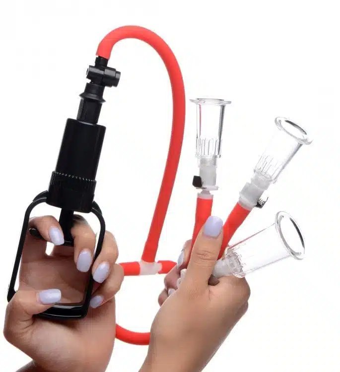 3-Way Suck Her Nipple and Clit Pump System - Image 3