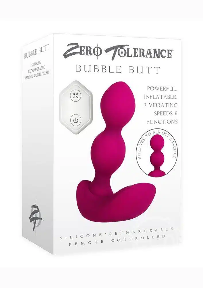Bubble Butt Silicone Inflatable Rechargeable Anal Plug With Remote Control - Image 2