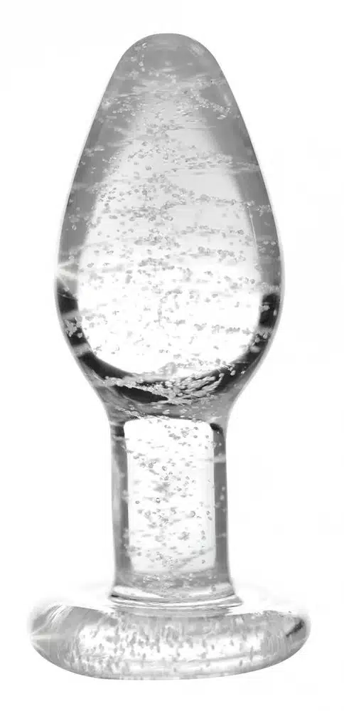 Glow In The Dark Glass Anal Plug - Image 3