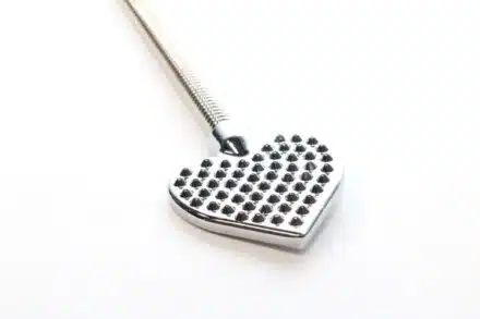 Stainless Steel Heart Shaped Paddle with Spikes - Image 3