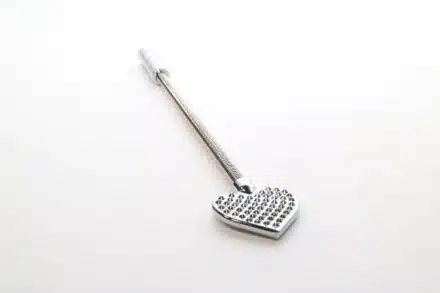 Stainless Steel Heart Shaped Paddle with Spikes - Image 4