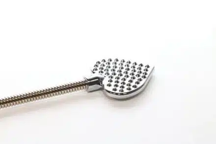 Stainless Steel Heart Shaped Paddle with Spikes - Image 5
