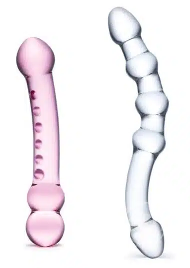 Double Pleasure Glass Dildo Set