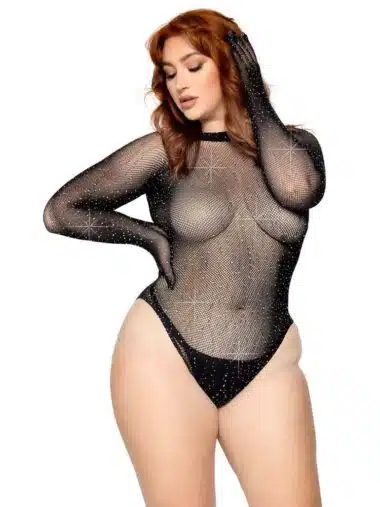 Risk Factor Plus Size Gloved Bodysuit