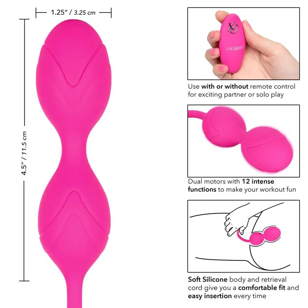 Rechargeable Vibrating Silicone Kegel Balls with Remote Control - Image 6